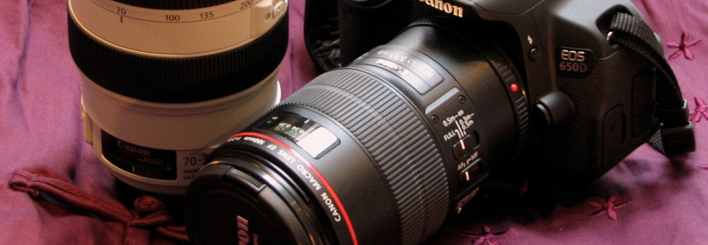 A DSLR camera