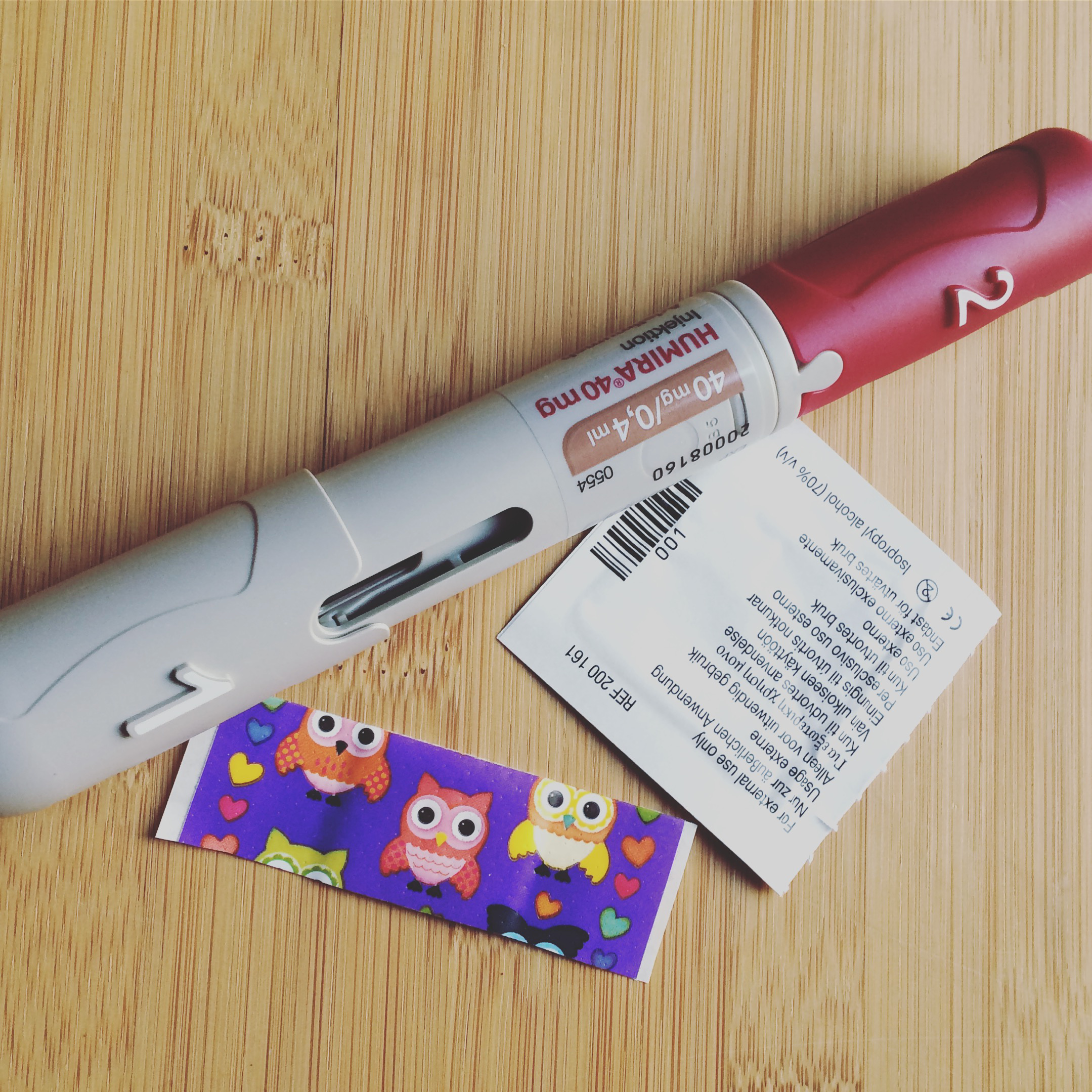 An injection pen with adalimumab - my medication to manage the spondyloarthritis inflammation