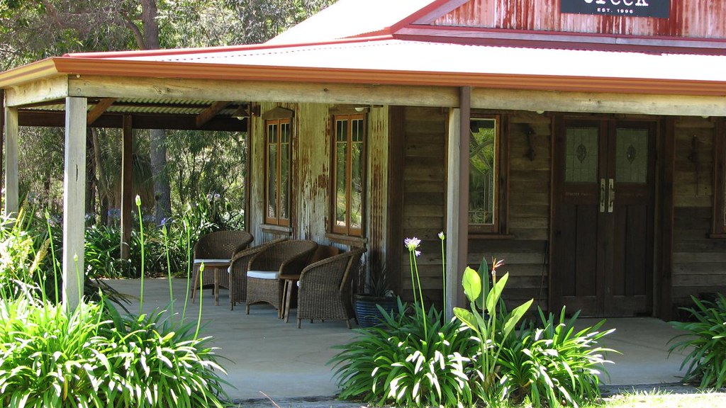 The cellar door of the Mongrel Creek winery