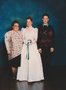 Fay, Kym and Brett at Kym's debutante ball in 1993