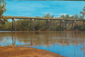 Western Australia. This bridge completed in 1974 is 13.2m high, 286.5m long. In full flood, the depth of the water is 12m. The river has a discharge rate of 29,000 cubic metres per second or a flow capable of filling the Canning Dam in 20 minutes