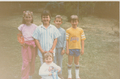 Kym, Meagan, Brett, John and Kate in 1986